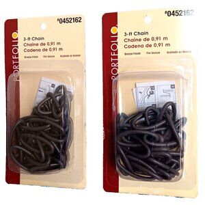 2 Portfolio 3-ft chain #0452162 Bronze Finish 8-Gauge NEW